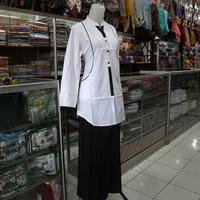 Gambar baju muslim putih perempuan remaja dewasa ODYS tunik santri putri dari Assikha wal Afiyah undefined 2 Tokopedia