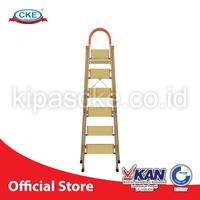 Gambar Ladder Tangga Lipat KMH0306K 6 Step Gold Bentuk A 1.9 Meter Aluminium dari SumberSuksesShop undefined 1 Tokopedia