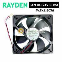 Gambar Fan DC 24 Volt 9cm Kipas Pendingin Cooling Fan DC 24V 9X9X2.5cm Rayden dari klikelektrik undefined 1 Tokopedia