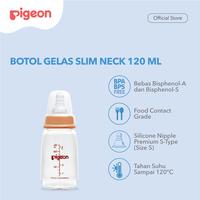 Gambar PIGEON Botol Gelas K4 120Ml With Silicone Nipple Size S / Botol Kaca - Purple dari Pigeonbabyindonesia undefined 2 Tokopedia