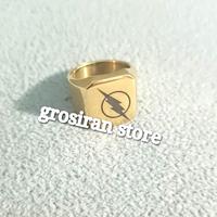 Gambar cincin kotak titanium gold petir custom logo nama grafir laser kado dari grosiranstore1 undefined 1 Tokopedia