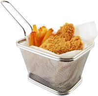 Gambar Mini Fryer Basket French Fries - Keranjang Tempat Saji Kentang Goreng - 2 Handle dari KYKY Kitchenware undefined 4 Tokopedia