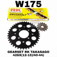 Gambar GEARSET RK TAKASAGO 428 RANTAI GOLD HEAVY DUTY HSLT W175 W 175 PNP dari Jakarta Motoparts undefined 1 Tokopedia