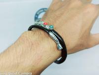 Gambar Gelang Akar Bahar Hitam Variasi alpaka kepala Naga dari istana aksesoris handicraft undefined 3 Tokopedia
