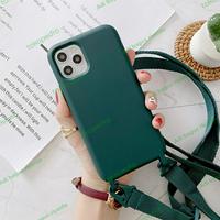 Gambar CASE CASING SILICON MATE + TALI NYLON IPHONE 13 PROMAX 13 PRO 13 - dark green, 13 MINI dari Ainun store 2022 undefined 3 Tokopedia