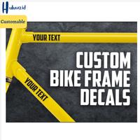 Gambar Custom Stiker Sepeda / Custom Bike Stickers - Gold dari Huluwa undefined 1 Tokopedia