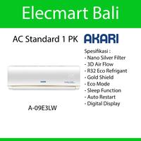Gambar AC Air Conditioner 1 Pk Akari Standard Indoor dan Outdoor A-09E3LW dari Elecmart Bali undefined 1 Tokopedia