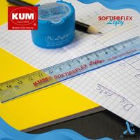 Gambar Penggaris Plastik KUM Lefty Softie Flex Ruler Alat Gambar - 15 cm BLUE dari Artemedia_NEW undefined 2 Tokopedia