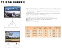 Gambar Brite Layar Tripod Proyektor 100 inchi Projector Screen dari Power-Store undefined 2 Tokopedia
