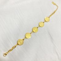Gambar Gelang Rantai Titanium Coin 2 Sisi Aksesoris Perhiasan Wanita Korea - Rose Gold dari Noin Accessories Offcial Store undefined 5 Tokopedia