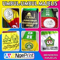 Gambar Sablon Umbul-umbul Majelis / Masjid / Pesantren / Yayasan - 50x300 cm dari Percetakan Ayo Ngeprint Bekasi undefined 4 Tokopedia