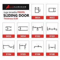 Gambar Aluminium / alumunium Ambang Atas Profile 9056 Sliding Door Alexindo - Ca dari AscoAluminium undefined 3 Tokopedia
