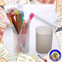 Gambar Tempat Alat Tulis Transparan / Desk Organizer Tabung Transparan AT0024 - Hitam dari Suka Senang Sekolah undefined 1 Tokopedia