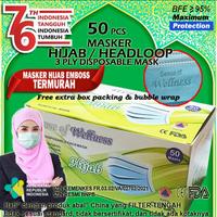 Gambar Masker Hijab 3ply isi 50pcs (Harga/box) - Biru dari nki317 undefined 1 Tokopedia