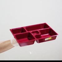 Gambar Piring Sekat 5 Melamin Bento 10" Isi Bento Set Bento Box Dragon PC1110 dari Delapan Jaya Hengky undefined 4 Tokopedia