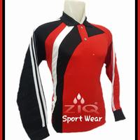 Gambar Kaos Seragam Olahraga pria dan wanita model katun - lengan panjang - Merah, M dari ZIQ_SPORTWEAR undefined 3 Tokopedia