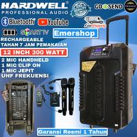 Gambar Speaker portable wireless 12 INCH 2 buah microphone suara mantab dari EMERSHOP undefined 1 Tokopedia