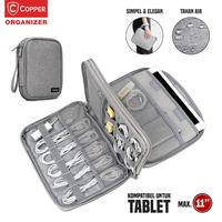 Gambar COPPER Tas Tablet Double Layer 11" Powerbank Waterproof /Tas Organizer - Abu-abu dari Copper Indonesia undefined 1 Tokopedia