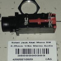 Gambar Soket Jack Akai Mono 6.35mm 3 pin kaki Socket Input Colokan Jek Jack dari xxstreme undefined 2 Tokopedia