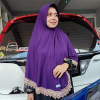 Gambar Jilbab Instan Bahan Kaos Pet Antem Hijab Bergo Syari Renda Khimar COD dari Toko7Saudara undefined 5 Tokopedia