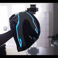 Gambar Set Stiker Lampu Led Strip Helm Motor Safety Warning Malam Helmet tron - Biru Muda dari Lbagstoremall undefined 5 Tokopedia