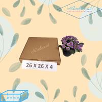Gambar (26 X 26 X 4 CM) BOX KARDUS PACKING PIZZA / BAJU MURAH dari Custom Kardus Murah undefined 1 Tokopedia