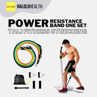 Gambar Power Resistance Band 11 Pcs Set Tali Tarik Karet Gym Yoga Fitness DE Alat Olahraga Otot Outdoor dari Halolo Store undefined 1 Tokopedia