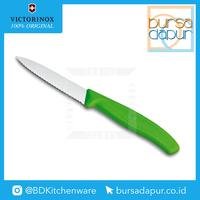 Gambar Pisau Gerigi 6.7636.L114 Victorinox Paring Knife Wavy Edge 8 cm Green dari Bursa Dapur Mall undefined 2 Tokopedia