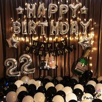 Gambar [TERMURAH] PAKET DEKORASI PESTA ULANG TAHUN TEMA HITAM PUTIH dari SETIA PARTY SHOP undefined 1 Tokopedia