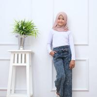 Gambar celana kulot jeans anak perempuan Celana anak perempuan - biru snow, M dari Dz gallery undefined 2 Tokopedia