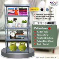 Gambar Mystar Rak Besi (Boltless) 350 mm x 900 mm x 1800 mm MDF - 4 LEVELS dari KSA STORE MEDAN undefined 2 Tokopedia