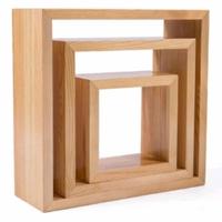 Gambar Rak dinding kayu/Rak dinding kotak/Rak dinding ambalan Minimalis 1 set dari MilenialFurniture10 undefined 3 Tokopedia