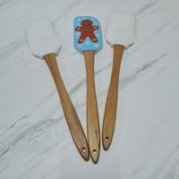 Gambar wooden silicone spatula xmas character - Merah, dgn pita dari etc shopline undefined 5 Tokopedia