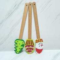 Gambar small silicone spatula natal wooden handle / muffin xmas - xmas tree dari etc shopline undefined 2 Tokopedia
