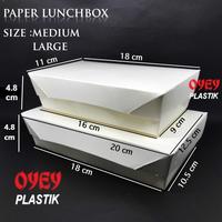 Gambar (Isi 50) Paper Lunch box L - kotak makan kertas large dari Oyey Plastik undefined 1 Tokopedia