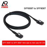 Gambar SFF-8087 to SFF-8087 Mini SAS to Mini SAS 80 CM dari AR Stand undefined 2 Tokopedia