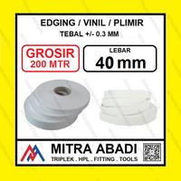 Gambar Grosir Roll 200m Edging Putih Vynil Plimir Vinil Putih Dop - 4 cm dari Mitra Abadi Cisauk Cisauk undefined 1 Tokopedia