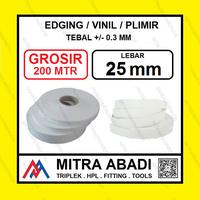 Gambar Grosir Roll 200m Edging Putih Vynil Plimir Vinil Putih Dop - 2.5 cm dari Mitra Abadi Cisauk Cisauk undefined 1 Tokopedia