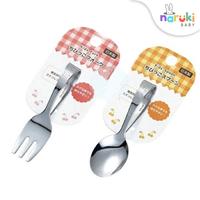 Gambar Sendok Garpu Makan Bayi Anak Stainless Feeding Spoon Fork Set Japan - Sendok dari Naruki Baby Shop undefined 3 Tokopedia
