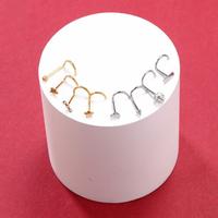 Gambar Piercing Anting Hidung Septum Helix Tragus Stainless Silver / Gold - B, Tipe2 dari WB Piercing undefined 3 Tokopedia