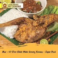 Gambar Nasi Bebek Muda Kremes 1/2 Ekor Paket Pecel Lengkap Siap Santap Goreng Pedas Gurih Renyah Kaya Gizi Halal dari Kremes Bu Tjondro undefined 2 Tokopedia