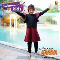 Gambar Baju renang Cantik anak cewek SD TK perempuan muslimah Polos Karina - maroon, XS dari Baju Renang Online Muslimah undefined 2 Tokopedia