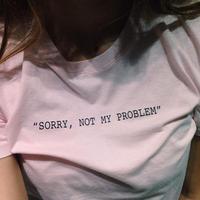 Gambar Glowday - Kaos Oversize Pria Wanita Aesthetic - Sorry Not Problem - Putih, XS dari GLOWDAY STORE undefined 1 Tokopedia