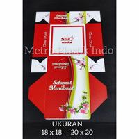 Gambar Box Snack | 18 x 18 | 20 x 20 | Dus Kotak Kue | Makanan | Motif Bunga - GS 18x18 dari Metro plastik indo undefined 3 Tokopedia