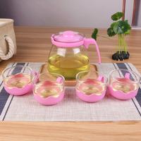 Gambar Teapot Set Kaca 5in1 / Teko Set Kaca 5in1 - Sukma Shop - Biru Muda dari kahfishop123 undefined 4 Tokopedia