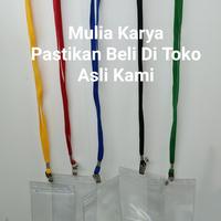 Gambar Set Tali dan Plastik Name Tag Tipe Bahan Tali TEBAL Plastik Tebal - Biru, 7x10 dari Mulia Karya MK undefined 2 Tokopedia
