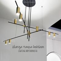 Gambar Lampu gantung panjang modern spotlight 12L minimalis ruang tamu dari lighting shop indonesia undefined 5 Tokopedia