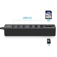Gambar 2 in 1 USB Hub 6 Port Combo Card Reader SD/TF Card dari CamOnCamOn undefined 2 Tokopedia