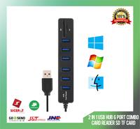 Gambar 2 in 1 USB Hub 6 Port Combo Card Reader SD/TF Card dari CamOnCamOn undefined 1 Tokopedia