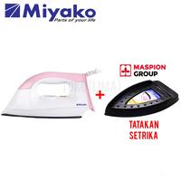 Gambar Miyako - EI-1000M Setrika Kering Biru Pink 320W Low Watt Electric Iron Garansi - PAKE TATAKAN, PACKING NORMAL dari Toko Lima_NEW undefined 5 Tokopedia